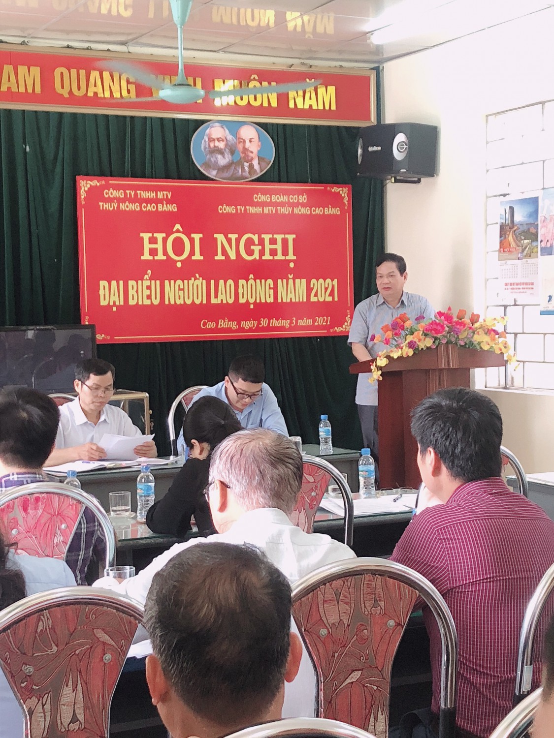 Đ/c Nguyễn Công Doanh – Phó giám đốc sở NN & PTNT phát biểu tại Hội nghị.